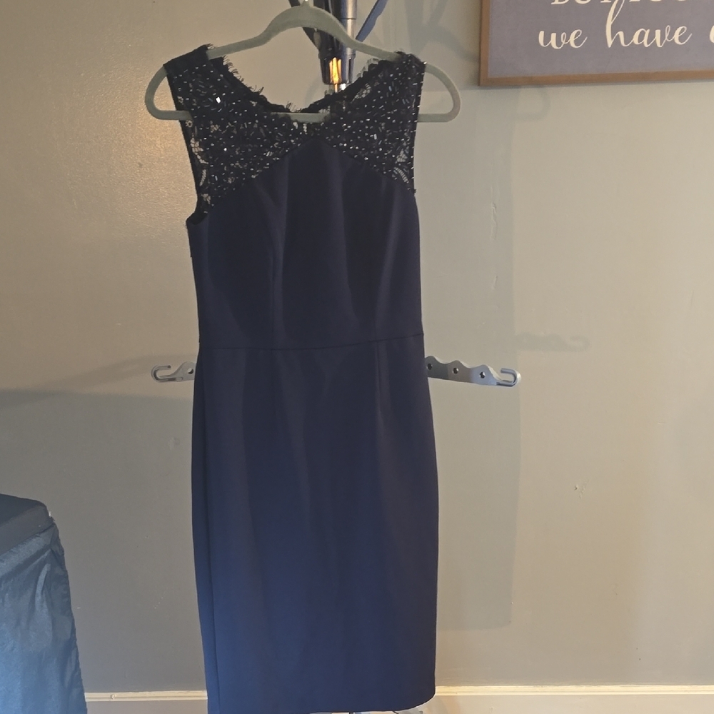 Vince Camuto Midnight Blue Midi Dress